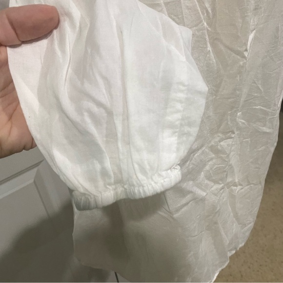 Michael Kors Top Sz Small White Cinnabar Aztec Red - Picture 5 of 11